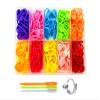 Hayodo Stitch Markers 10 Colors Knitting Crochet Locking 60/160/240Pcs Stitch Needle Clip Counter with 3 Plastic Needle Randomly and 1 Knitting Crochet Loop Ring (Multicolor-160 pcs) view 1