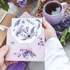 WANDIC 12 Sheets Rub On Transfer Stickers Purple Flower Decals Waterproof Decals for Journal Album, Furniture, Craft, DIY Scrapbooking view 4
