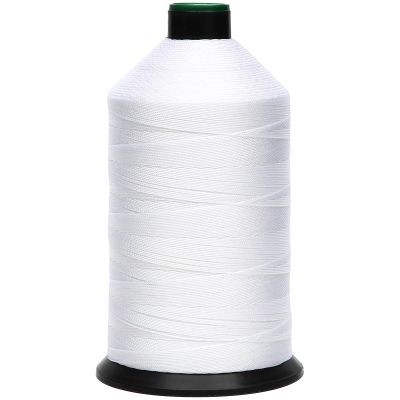 HILOHILO Extra Strong Bonded Nylon Thread #207 Tex210 16 OZ, 2000yds, Versatile Stitching Solution for Leather, Upholstery, Canvas Repair and More (White)