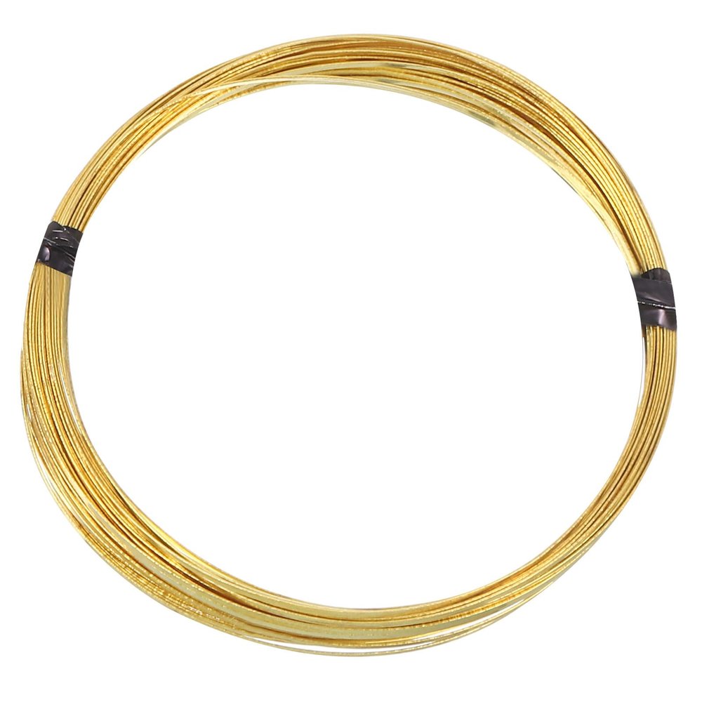 Patikil 30Gauge/0.25mm 1mm Width 19.69 Feet Flat Brass Wire, Bendable Brass Coil Wire for Jewelry Making DIY Earring Wrapping Art Craft Decoration