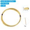 Patikil 30Gauge/0.25mm 1mm Width 19.69 Feet Flat Brass Wire, Bendable Brass Coil Wire for Jewelry Making DIY Earring Wrapping Art Craft Decoration view 2