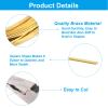 Patikil 30Gauge/0.25mm 1mm Width 19.69 Feet Flat Brass Wire, Bendable Brass Coil Wire for Jewelry Making DIY Earring Wrapping Art Craft Decoration view 3