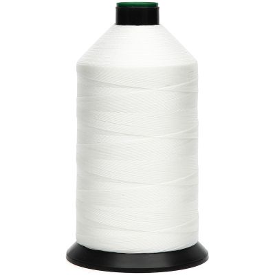 HILOHILO Extra Strong Bonded Nylon Thread #138 Tex135 16 OZ, 3000yds, Versatile Stitching Solution for Leather, Upholstery, Canvas Repair and More (White)
