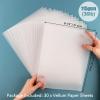 BAOFALI 30 Sheets/Set Translucent Vellum Paper,Frosted Smooth Vellum Paper Printable Vellums for DIY Invitations Greeting Cards Card Overlays,Drawing,Envelope (8.5x11inch/21.6x27.9cm 115gsm/36lb) view 2