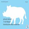 Stencils by Joanie Warthog Wild Boar Pig Animal Shape + Free Template DIY Signs view 3