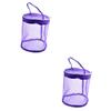 Ciieeo 2pcs Small Organizer Bag for Travel Yarn Storage Tote Organizer Knitting Bag Holder Natural Material s Size view 1