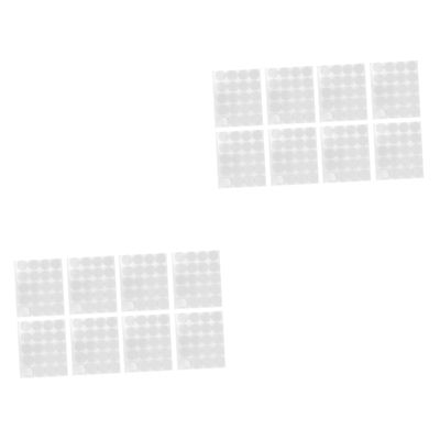 SHINEOFI 2sets Candle Wick Sticker Double-Sided Adhesive Sticker for DIY Projects Heat Resistant Tape Holder White Base Paper Essential for Candle Making Accessories 160pcs*2