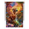 Directo Adult Beginner Rhodesian Ridgeback Diamond Painting Kit,DIY Butterfly Full Round Diamonds,5D Forest Animals Diamond Art KitGifts for Craft Lovers,Home Wall Decoration 16x20inch view 2