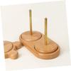 NUOBESTY Wood Yarn Holder Portable Thread Storage Stand for Embroidery and Knitting Spool Organizer Stable Base for Easy Use at view 4
