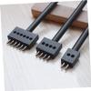 Tofficu 3pcs Leather Craft Punching Tools 4mm Interval High Strength Steel Easy to Use for Home Leatherworking view 4