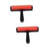 STOBOK 2pcs Ink Roller Glue Roller for Printing Supplies Stamping Brayers Vinyl Tool Painting Professional Rolling Wheel view 1