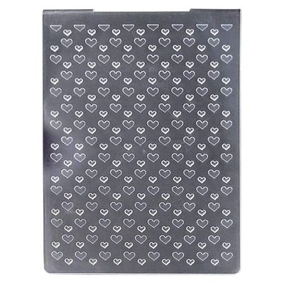 Yuly Heart-Shaped Embossing Folders Design DIY Paper Cutting Dies Scrapbooking Plastic Embossing Folder 10x15cm Cut Design