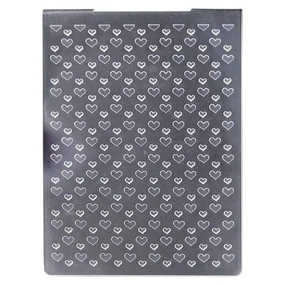 Yuly Heart-Shaped Embossing Folders Design DIY Paper Cutting Dies Scrapbooking Plastic Embossing Folder 10x15cm Cut Design