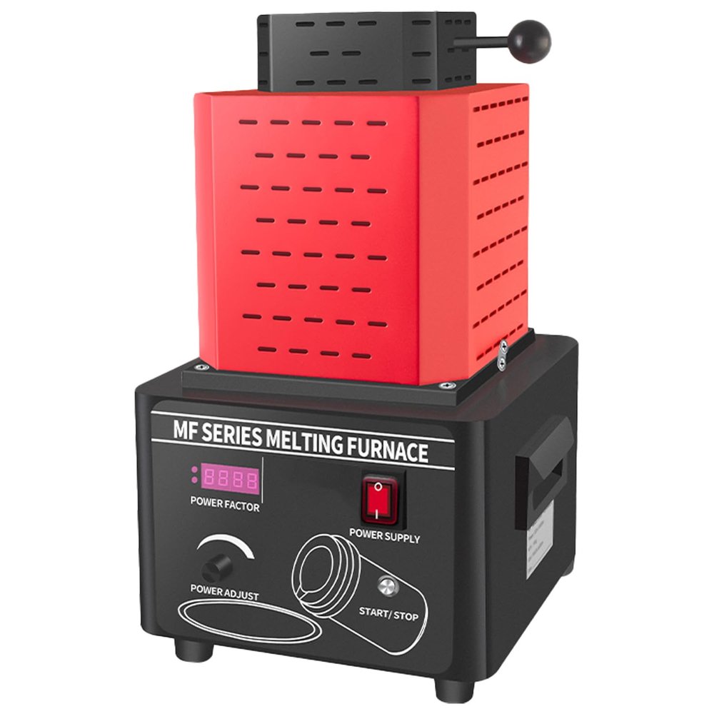 3KG Gold Melting Furnace 2902F 1600 Digital Melting Furnace Machine Heating Capacity 5000W Casting Refining Precious Metals Melts Gold Smelting Time 5 Minutes