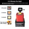 3KG Gold Melting Furnace 2902F 1600 Digital Melting Furnace Machine Heating Capacity 5000W Casting Refining Precious Metals Melts Gold Smelting Time 5 Minutes view 3