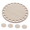 TEHAUX 25pcs DIY Crochet Bag Bottom Insert Wooden Knitting Base Crocheting Basket Bottom Crochet Organizer Bag DIY Supply view 1