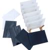 LITMIND 24 Sheets Stained Glass Variety Pack Black & White Series 6 x 4 Inch Smooth Art Glass for Mosaic Crafts, DIY Art Projects & Supplies view 3
