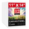 Canvases for Painting 11x14 Inch, 12 Pack Blank Painting Canvas Boards for Painting Supplies-100% Cotton Canvas Panels Acid-Free Primed for Oil Paint,Watercolor, Acrylic Paint, Gouache and Tempera. view 1