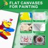 Canvases for Painting 11x14 Inch, 12 Pack Blank Painting Canvas Boards for Painting Supplies-100% Cotton Canvas Panels Acid-Free Primed for Oil Paint,Watercolor, Acrylic Paint, Gouache and Tempera. view 3