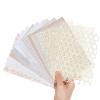 NICENEEDED 15 Pcs Handmade Scrapbook Paper, Textured Paper Sheets for Craft, Mesh Fabric Special Paper Mix Scrapbooking Supplies Decorative Paper for Junk Journal Journaling DIY Materials, 13x18cm view 1