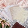 NICENEEDED 15 Pcs Handmade Scrapbook Paper, Textured Paper Sheets for Craft, Mesh Fabric Special Paper Mix Scrapbooking Supplies Decorative Paper for Junk Journal Journaling DIY Materials, 13x18cm view 3