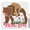 MAYJOYDIY Momma Bear and Cub Stencil 11.811.8inch Mama Bear Drawing Stencils with Painting Brush Forest Wildlife Animal Stencils for Mother's Day Wood Canvas Paper Fabric Wall Decorations Crafts view 1