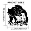MAYJOYDIY Momma Bear and Cub Stencil 11.811.8inch Mama Bear Drawing Stencils with Painting Brush Forest Wildlife Animal Stencils for Mother's Day Wood Canvas Paper Fabric Wall Decorations Crafts view 2