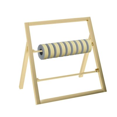 Katzowen Ribbon Storage Display Rack Scarf Gold Small Satin Ribbons Rack Organizer, Tabletop Wire Spool Dispenser with Removable Rod, Embroidery Rolls Thread Holder Stand (Size : 2-Tier)