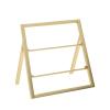 Katzowen Ribbon Storage Display Rack Scarf Gold Small Satin Ribbons Rack Organizer, Tabletop Wire Spool Dispenser with Removable Rod, Embroidery Rolls Thread Holder Stand (Size : 2-Tier) view 2