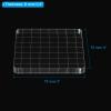 PATIKIL Acrylic Stamp Block, 3 Pack Stamping Block Square Shape with Lines Decorative Mounting Blocks Set for Scrapbooking DIY Crafts Card Making, 3x3 view 2