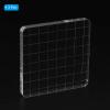 PATIKIL Acrylic Stamp Block, 3 Pack Stamping Block Square Shape with Lines Decorative Mounting Blocks Set for Scrapbooking DIY Crafts Card Making, 3x3 view 3