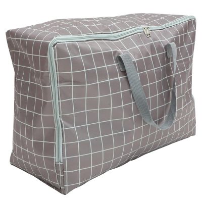 MAGICLULU 1Pc Thickened Oxford Cloth Quilt Storage Bag with Zipper Moistureproof Quilt Organizer for Bedding Blankets and Clothes Double Seam Design for Easy Storage Capacity