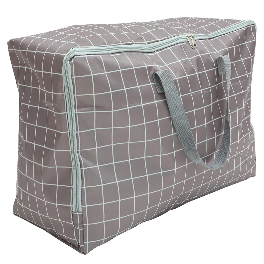MAGICLULU 1Pc Thickened Oxford Cloth Quilt Storage Bag with Zipper Moistureproof Quilt Organizer for Bedding Blankets and Clothes Double Seam Design for Easy Storage Capacity