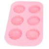 6 Holes Round Cylinder Silicone, Silicone for Chocolate Cover Cookies Cupcake Brownie Handmade Soap view 4