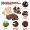 ELW Vegetable Tanned Leather Scraps | 2-6 oz Light Weight | Size: 20 LB | Genuine Cowhide Full Grain Leather Remnants for DIY, Crafting, Leatherworking, Tooling | Natural Veg Tanned - Lightweight view 4