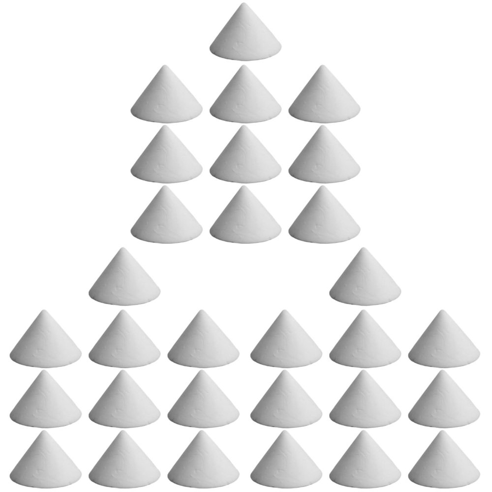 NUOBESTY 30Pcs Ceramic Pottery Kiln Nails 0.59X1.41In Refractory Support Nails for Clay Firing Pottery Kiln Tools Durable Glaze Firing Accessories