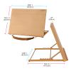 MEEDEN A2 Wooden Tabletop Easel for Painting, 5-Position Adjustable Drawing & Sketching Board with Shoulder Strap, Portable Beechwood Desktop Art Easel Stand for Adults, Artists, Beginners & Student view 2