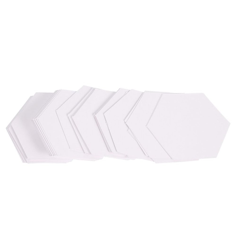 HOODANCOS 100pcs Quilting Paper Molds for Crafts Templates for Hand Sewing for Patchwork and Quilting Projects