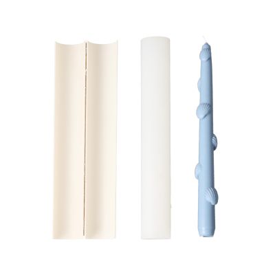 BOOWAN NICOLE Ocean Series Taper Candle Silicone Molds for Candle Making, 3D Shell Taper Moulds - Party Home Decoration Gift DIY (LZ659)