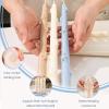 BOOWAN NICOLE Ocean Series Taper Candle Silicone Molds for Candle Making, 3D Starfish Taper Moulds - Party Home Decoration Gift DIY(LZ662) view 4