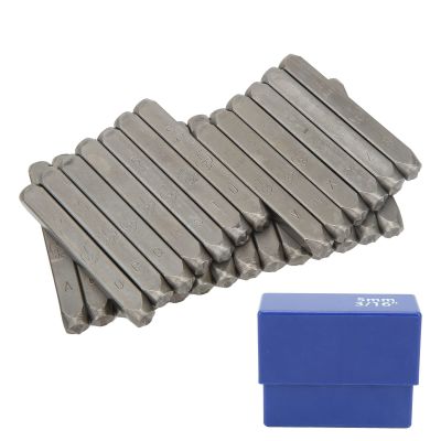 Number Punch Set Steel Metal Stamping Tool Set High Carbon Steel Letter Punch Set for Imprinting Metal Plastic Wood Leather(5mm)