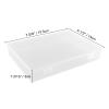 Briartw 7 Pcs Storage Case,7.6x5.5x1.2 Plastic Storage Boxes Small Rectangular Organizer Containers with Lids,Store Crafts Supplies,Envelope Bags,Magnetic Sheets,Brushes,Pockets,waterproof,Reusable, view 2