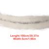 Queenbox 2inx1Yard Faux Fur Trim Ribbon, Furry Stripe Fabric for DIY Sewing Christmas Wedding Party Clothing Hood, White view 3