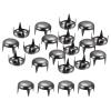 uxcell 200Pcs 10mm Black Round Dome Studs Metal Claw Beads Nailhead Rivets Spike Studs Spots Punk Rock DIY for Leather Craft Clothes Belt Bag Shoes Bracelet Accessories view 1