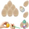 Chochkees Small Smooth Unpainted Natural Stand-Up Wooden Easter Eggs, Perfect for Easter Crafts, Dcor and Egg Hunts in Carton, 2.1" Inches (96-Pack) view 1