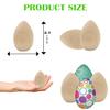 Chochkees Small Smooth Unpainted Natural Stand-Up Wooden Easter Eggs, Perfect for Easter Crafts, Dcor and Egg Hunts in Carton, 2.1" Inches (96-Pack) view 3