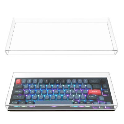 Geekria 65% Keyboard Dust Cover, Clear Acrylic Keypads Cover for 68 Keys Computer Mechanical Keyboard with Knob, Compatible with Keychron Q2/Q2 Pro/V2, GK GAMAKAY LK67 65%