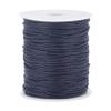 PH PandaHall 1.5mm Waxed Cord, 100 Yards Blue Waxed Cotton Threads Wax Cord Waxed Beading String Twine for DIY Bracelet Necklaces Dreamcatcher Jewelry Making Sewing Macrame Sewing Project view 1