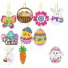 Diamond Art Painting Keychains Kit, Diamond Art Painting Keychains Kit DIY Hanging Ornament for Adults Pendant Hanging Bag Key (#37-26PC Easter) view 1