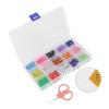 ZJchao Evil Eye Beads Craft Accessories - 15 Grids Boxed Resin Beads for Making, Different Colors, Storage Box, Craft Gifts view 2